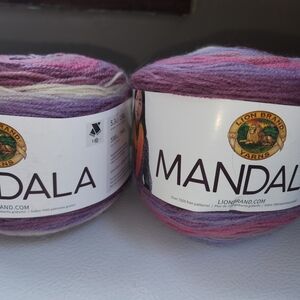 Bundle of 2 Lion Brand Mandala Yarn Wood Nymph VARIEGATED